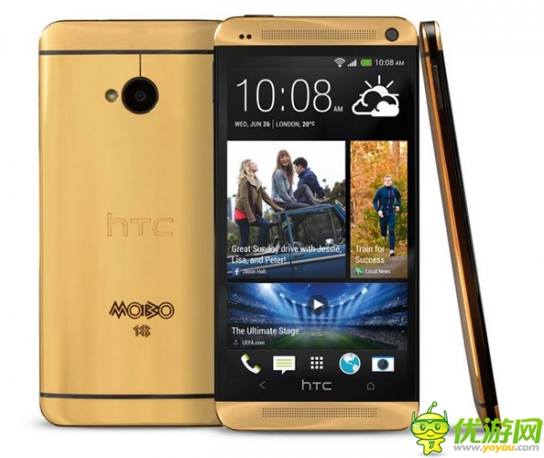 HTC推黃金外殼HTC One 售價(jià)4416美元