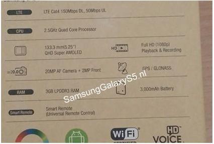 疑似三星GALAXYS5渲染圖曝光 新規(guī)格泄露