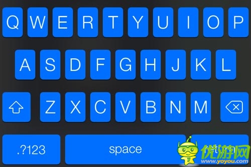 IOS 7新增一抹藍(lán) Cydia免費(fèi)插件轉(zhuǎn)換鍵盤顏色