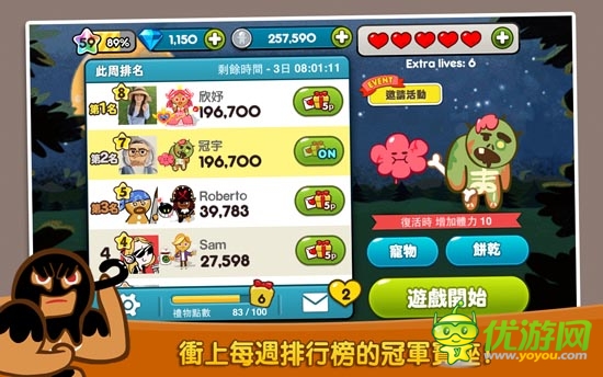 跑跑姜餅人游戲截圖