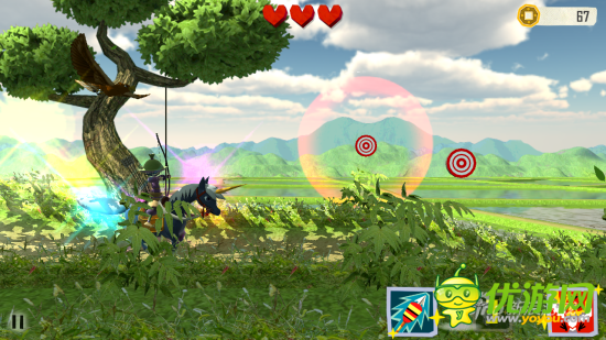 特色跑酷 《武士三太郎》 彎弓射箭騎馬狂奔