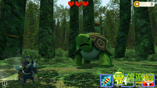 特色跑酷 《武士三太郎》 彎弓射箭騎馬狂奔