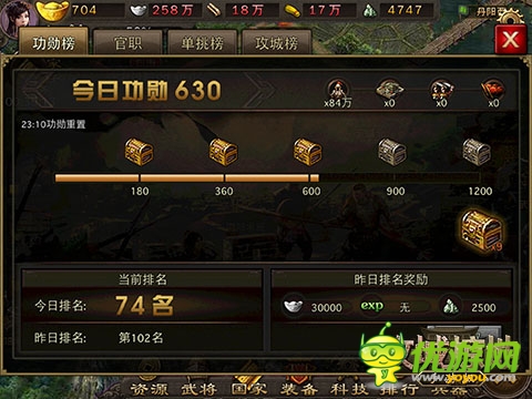 國(guó)戰(zhàn)經(jīng)驗(yàn)飛漲 《攻城掠地》手游版新服活動(dòng)出爐