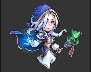 玩家畫師繪制《敢客聯(lián)盟》英雄皮膚新鮮出爐