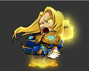 玩家畫師繪制《敢客聯(lián)盟》英雄皮膚新鮮出爐