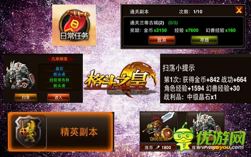 《格斗之皇》記者專(zhuān)稿 精力消費(fèi)一覽