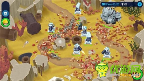 血肉橫飛的戰(zhàn)爭(zhēng)3D《最強(qiáng)塔防OTTTD》試玩
