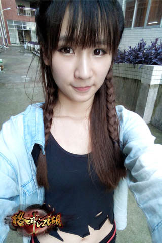 清新萌妹子《格斗江湖》微電影女主私照曝光