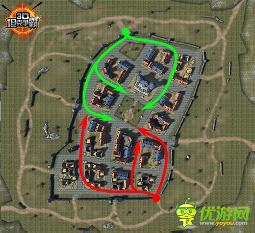 掌握伏擊戰(zhàn)！《3D坦克爭(zhēng)霸》地圖路線選擇