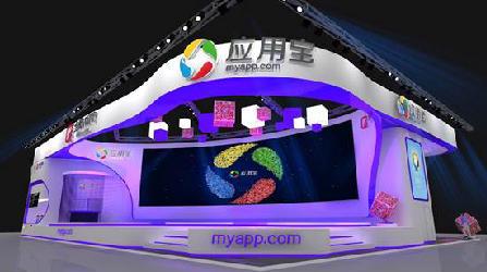 騰訊應(yīng)用寶亮相2014ChinaJoy 特斯拉登陸炫酷站臺(tái)