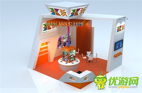 3k玩2014ChinaJoy展臺(tái)設(shè)計(jì)圖曝光 主打青春活力派