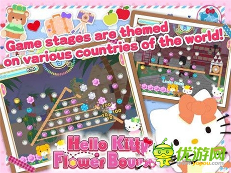 滿滿的幸?！禜elloKitty花朵彈跳》上架IOS/Google Play