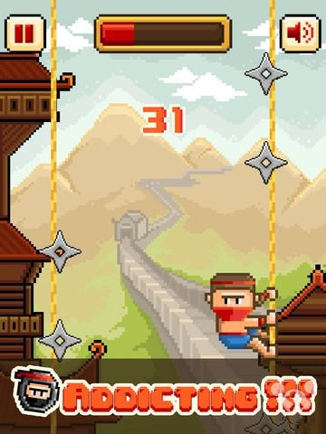 休閑益智游戲《Ninja Climb Classic》上架IOS