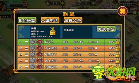 人多力量大《不只三國》聯(lián)盟玩法