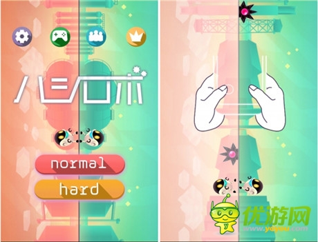 跑酷游戲《奔跑機器人》2個關(guān)卡同時玩