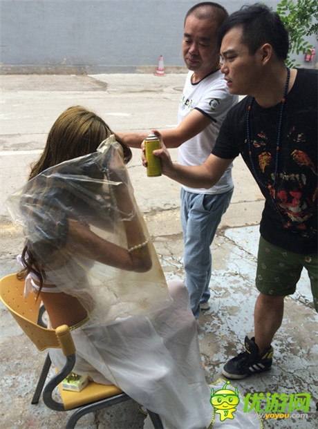 沐浴女神《圣火英雄傳》COS拍攝花絮