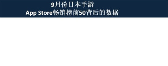 圖文：9月份日本App Store暢銷榜前50背后的數(shù)據(jù)