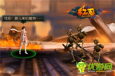 純白斗衣冷艷封魔《紅刃OL》忍女形象定音