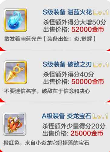 天天風(fēng)之旅殺怪額外得分裝備有哪些