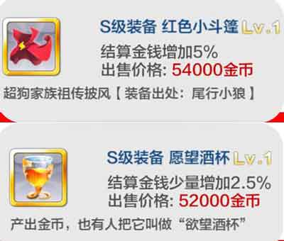 天天風(fēng)之旅金幣加成裝備有哪些