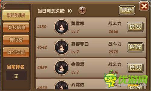 莽荒紀(jì)2怎樣提高競技場排名 游戲攻略