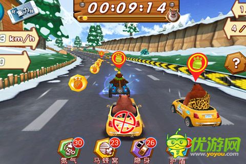 熊出沒之3D賽車截圖欣賞